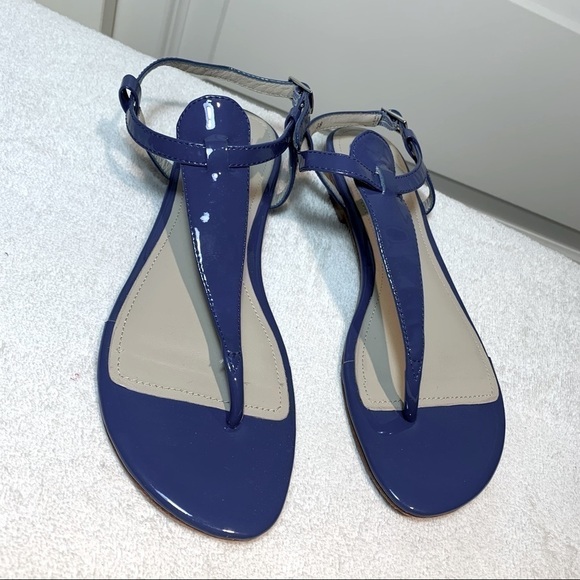 Mario Giordano Zalando Genuine Full Leather Flat T Sandals Ankle Strap Milano 38 - Picture 6 of 11